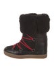 Isabel Marant Leather Lace-Up Boots