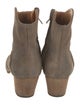 Isabel Marant Suede Leather Trim Embellishment Western Boots