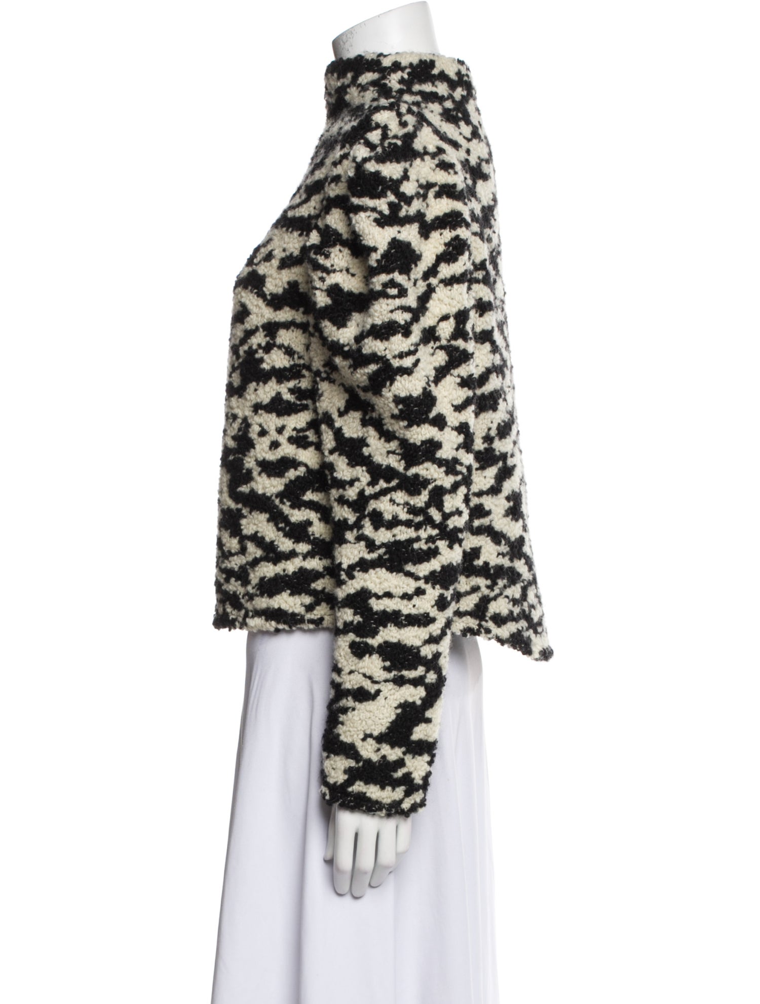 Isabel Marant Wool Animal Print Coat
