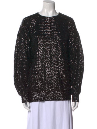 Isabel Marant Lace Pattern Crew Neck Sweatshirt