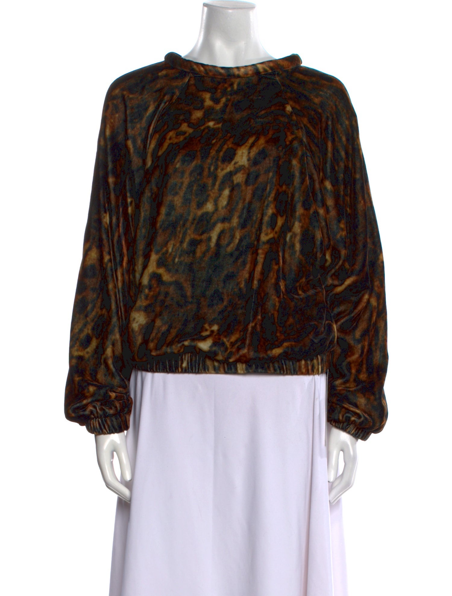 Isabel Marant Animal Print Scoop Neck Blouse