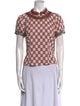 Isabel Marant Printed Mock Neck Top