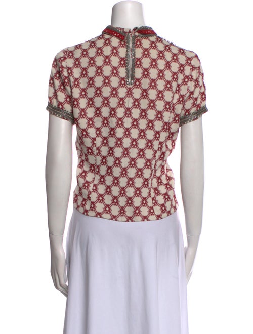 Isabel Marant Printed Mock Neck Top