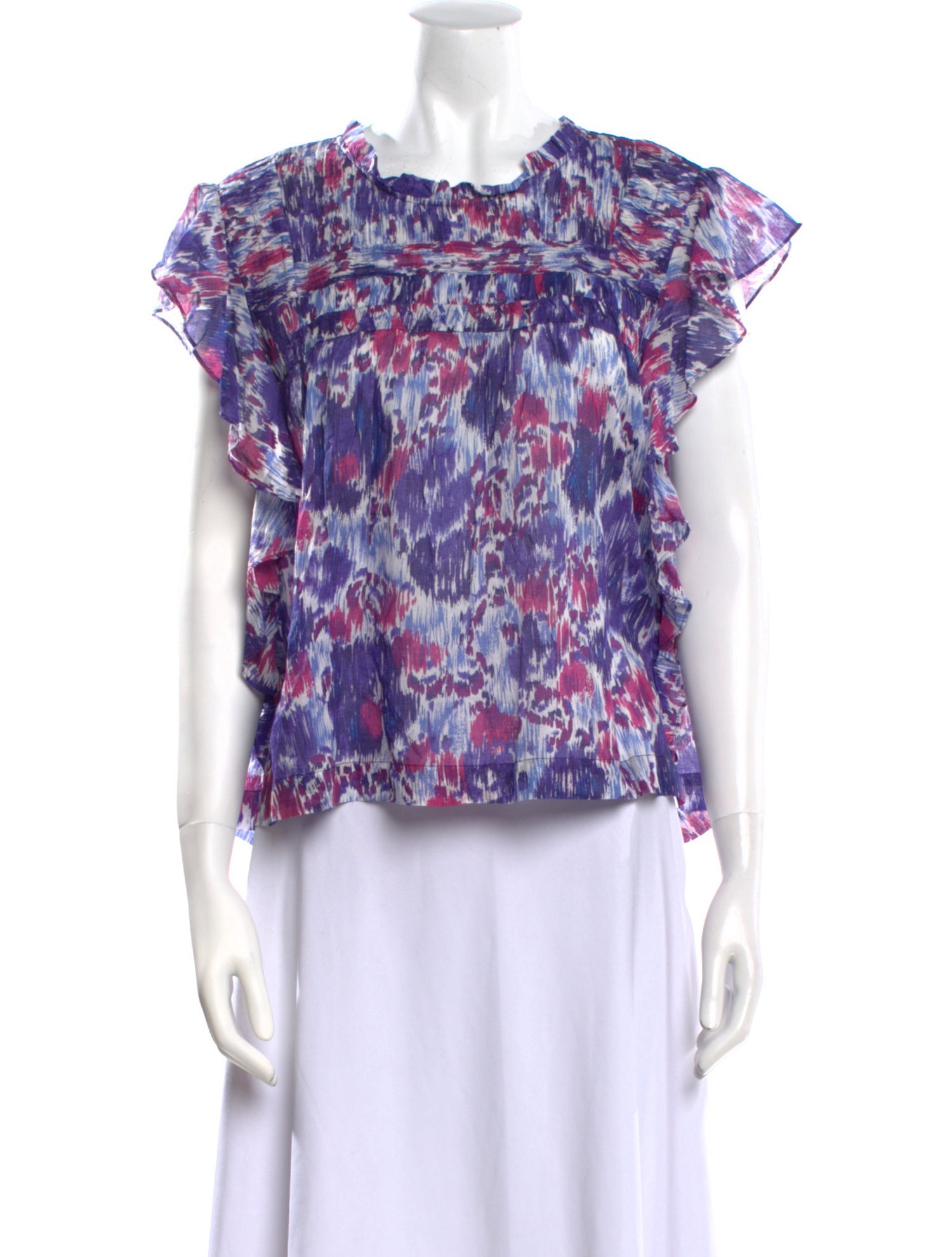 Isabel Marant Floral Print Bateau Neckline Blouse