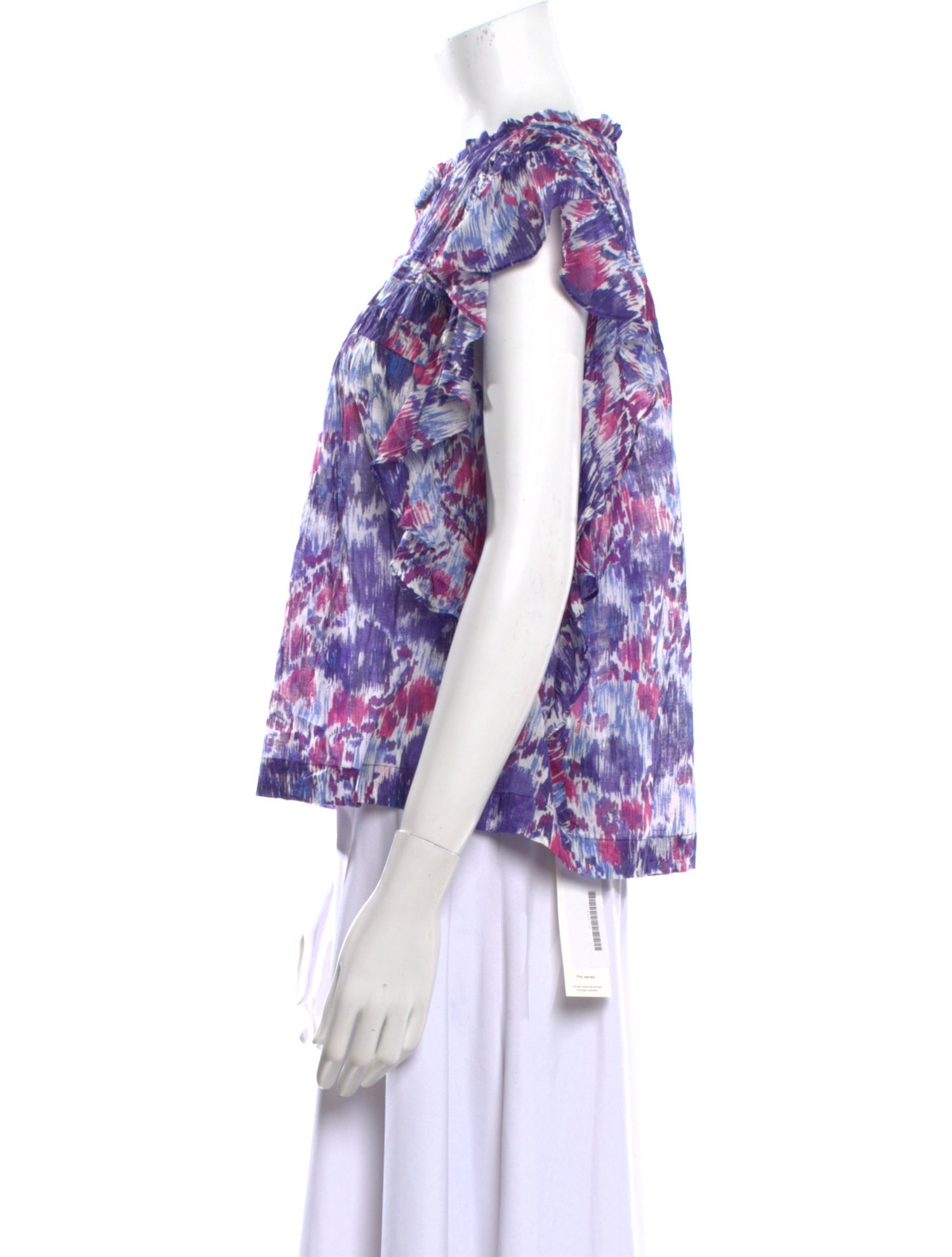 Isabel Marant Floral Print Bateau Neckline Blouse