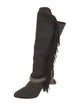 Isabel Marant Canvas Chain-Link Accents Boots