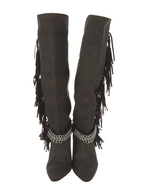 Isabel Marant Canvas Chain-Link Accents Boots