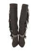 Isabel Marant Canvas Chain-Link Accents Boots