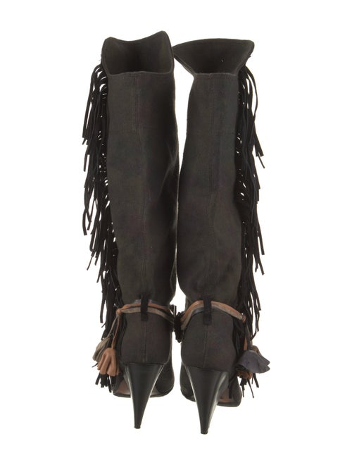 Isabel Marant Canvas Chain-Link Accents Boots