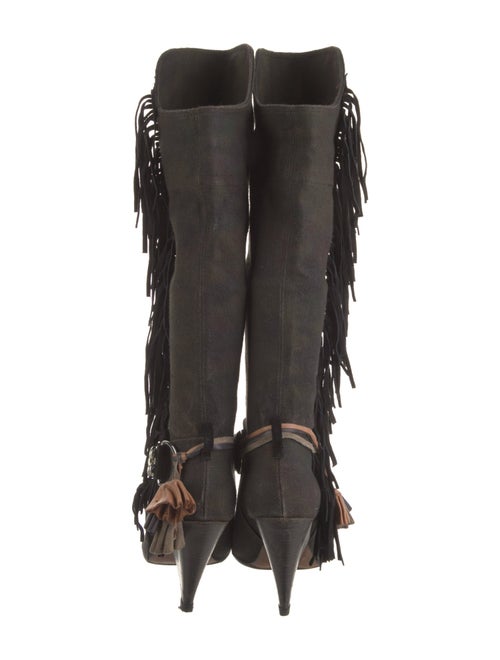 Isabel Marant Canvas Chain-Link Accents Boots