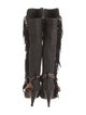 Isabel Marant Canvas Chain-Link Accents Boots