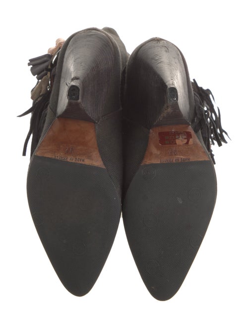 Isabel Marant Canvas Chain-Link Accents Boots