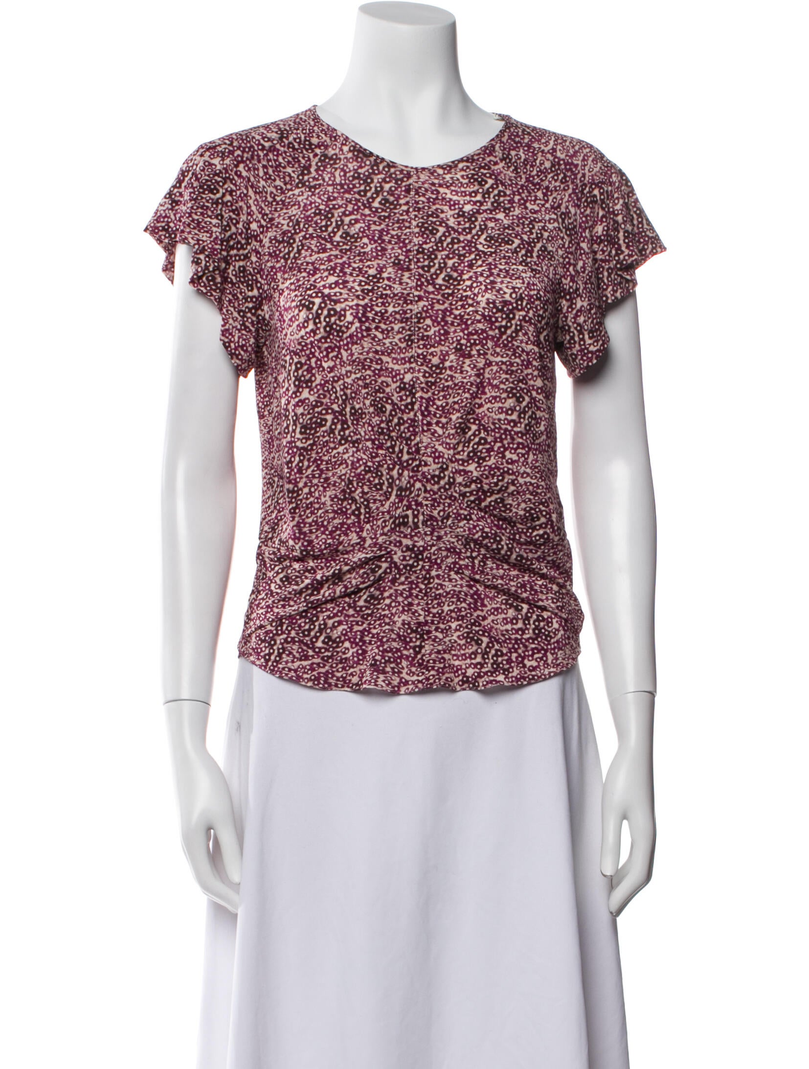 Isabel Marant Printed Crew Neck Top