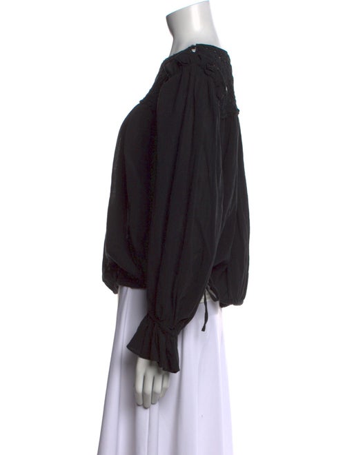 Isabel Marant Scoop Neck Long Sleeve Blouse