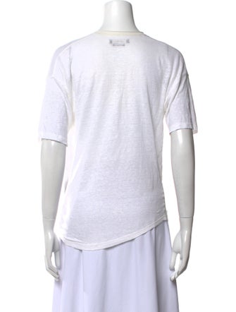 Isabel Marant Linen V-Neck T-Shirt