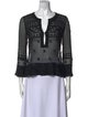 Isabel Marant Silk V-Neck Blouse