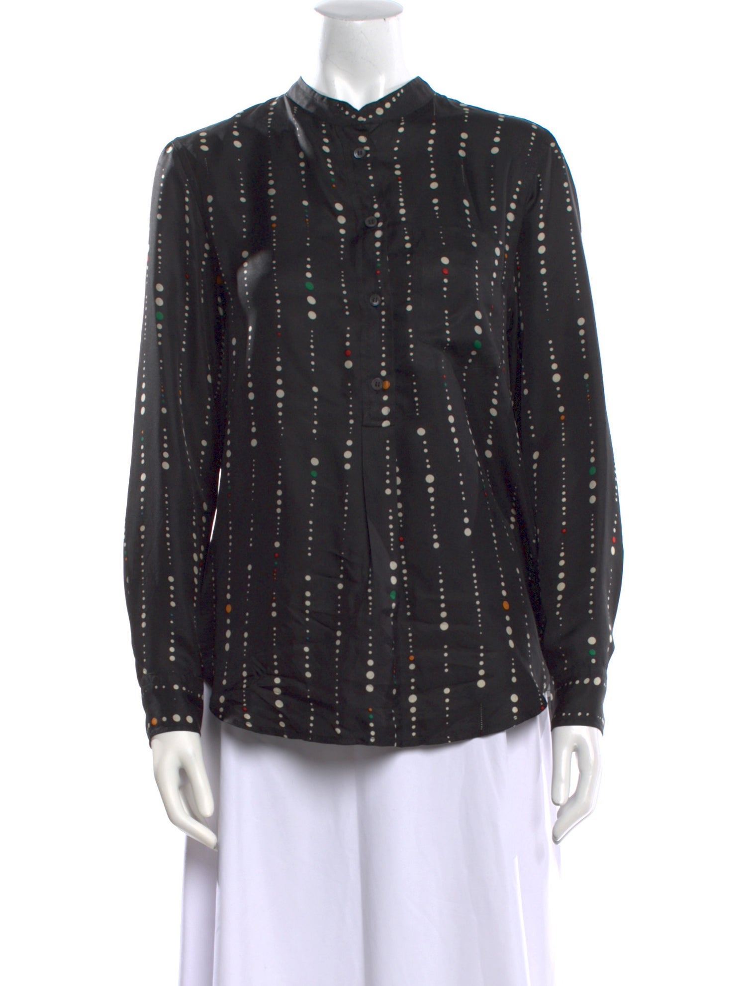Isabel Marant Silk Polka Dot Print Blouse