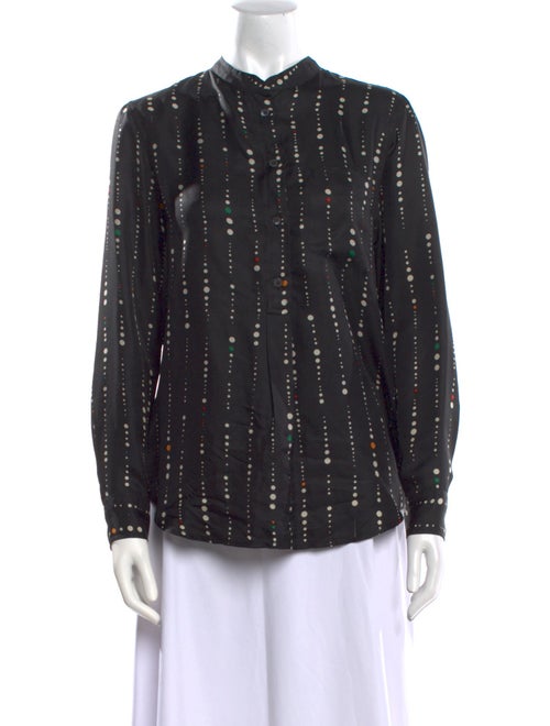Isabel Marant Silk Polka Dot Print Blouse