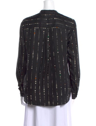 Isabel Marant Silk Polka Dot Print Blouse