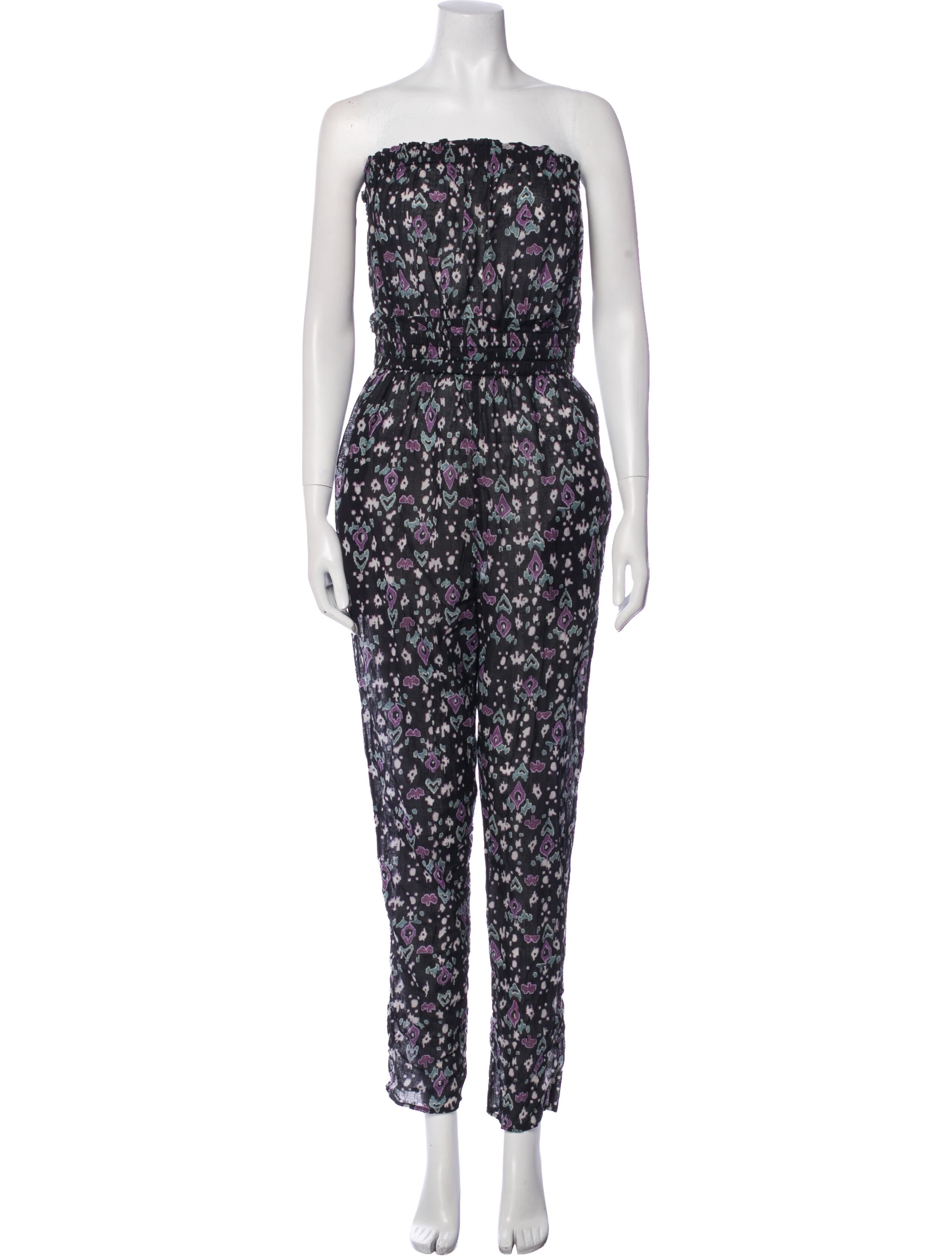 Isabel Marant Printed Strapless Jumpsuit