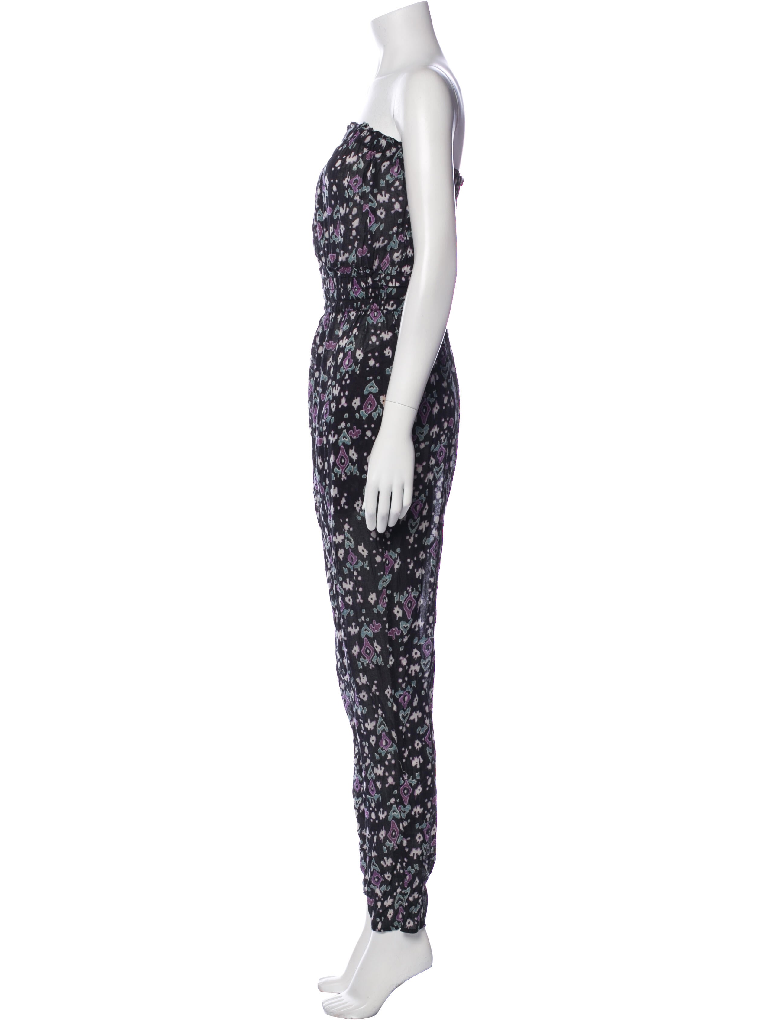 Isabel Marant Printed Strapless Jumpsuit