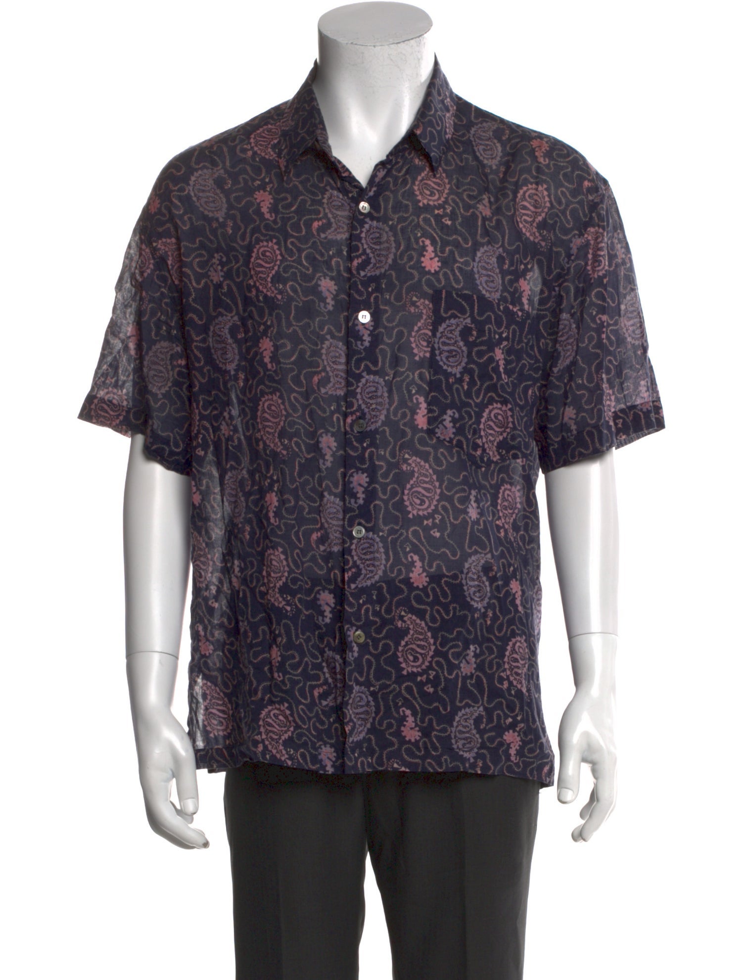 Isabel Marant Paisley Print Short Sleeve Shirt