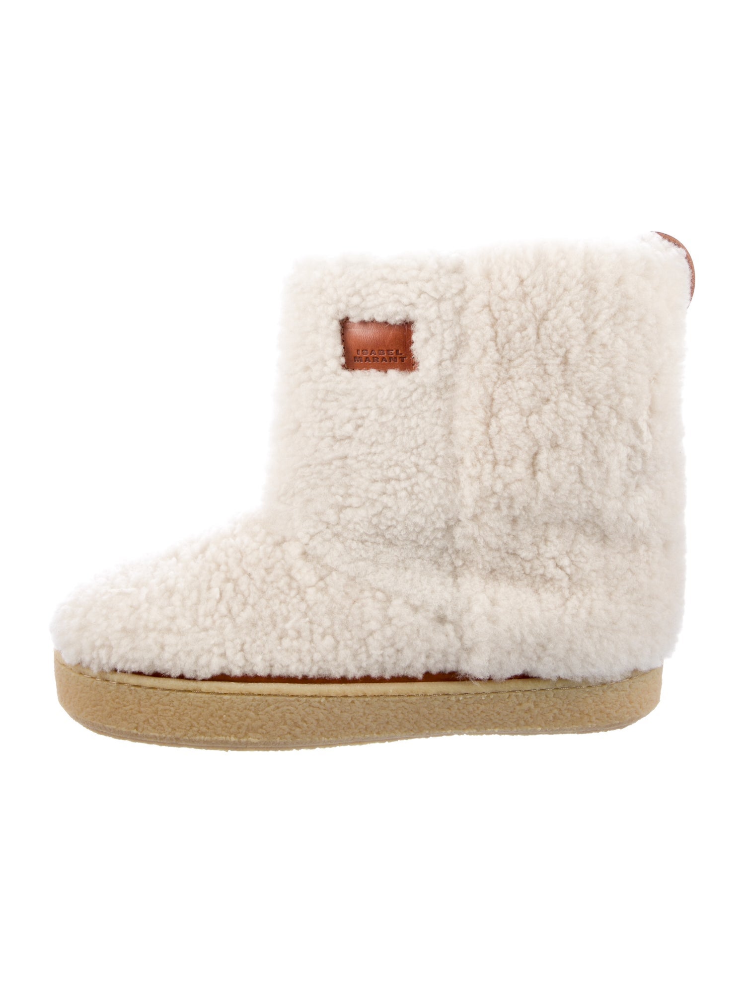 Isabel Marant Shearling Fur Trim Boots