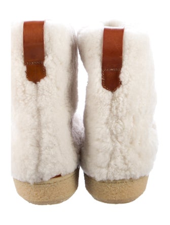 Isabel Marant Shearling Fur Trim Boots