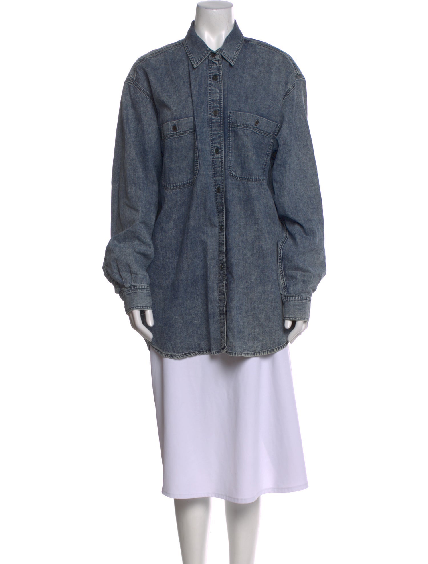 Isabel Marant Long Sleeve Button-Up Top