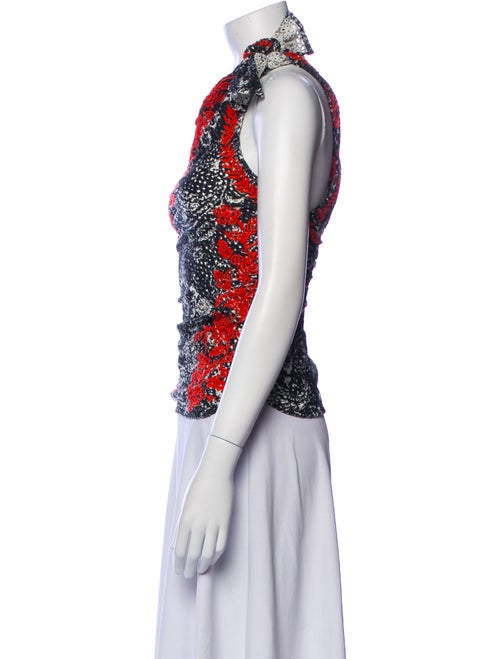 Isabel Marant Floral Print One-Shoulder Top