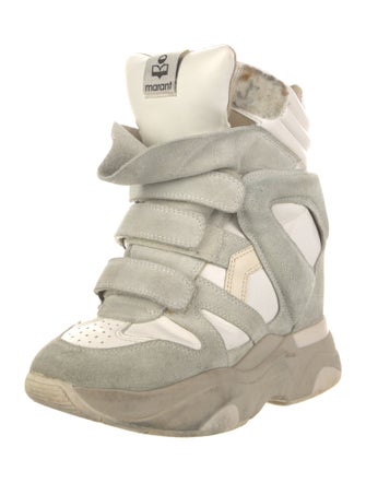 Isabel Marant Suede Wedge Sneakers