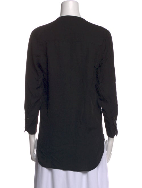 Isabel Marant Silk V-Neck Button-Up Top