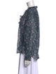 Isabel Marant Floral Print V-Neck Blouse