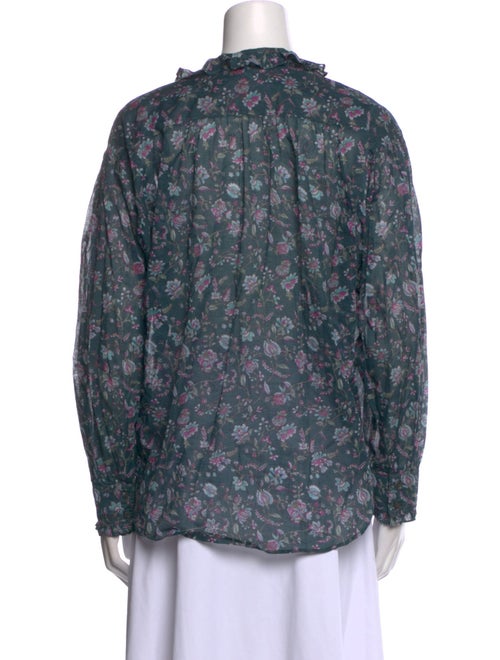 Isabel Marant Floral Print V-Neck Blouse