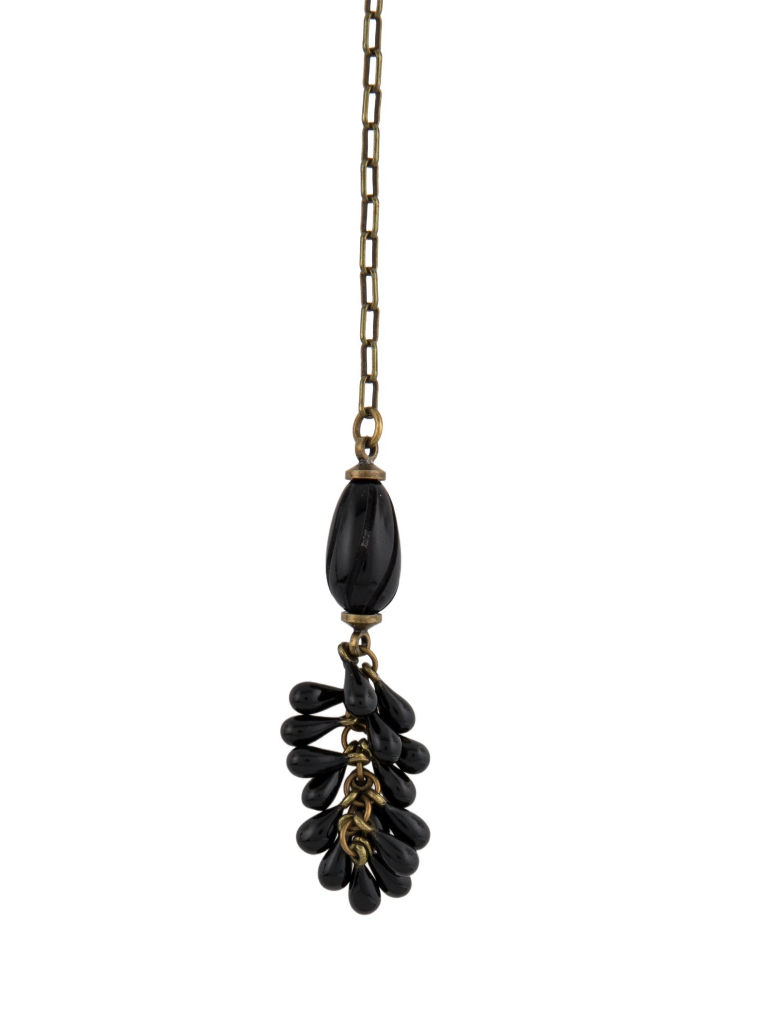 Isabel Marant Resin Multi Strand Drop Tassel Necklace