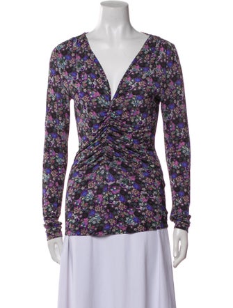 Isabel Marant Printed V-Neck Blouse