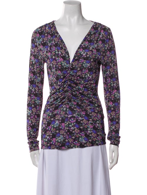 Isabel Marant Printed V-Neck Blouse