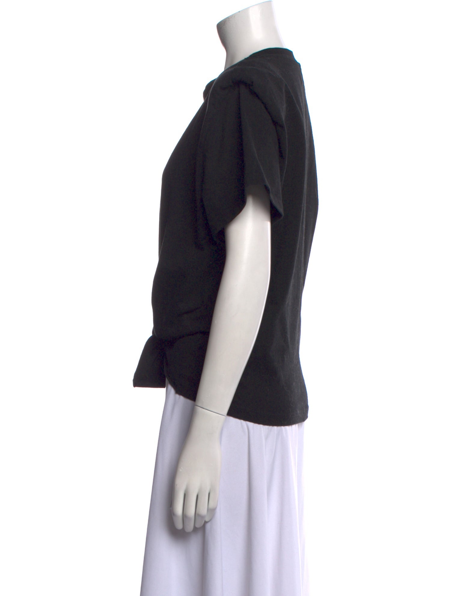 Isabel Marant Crew Neck Short Sleeve Crop Top