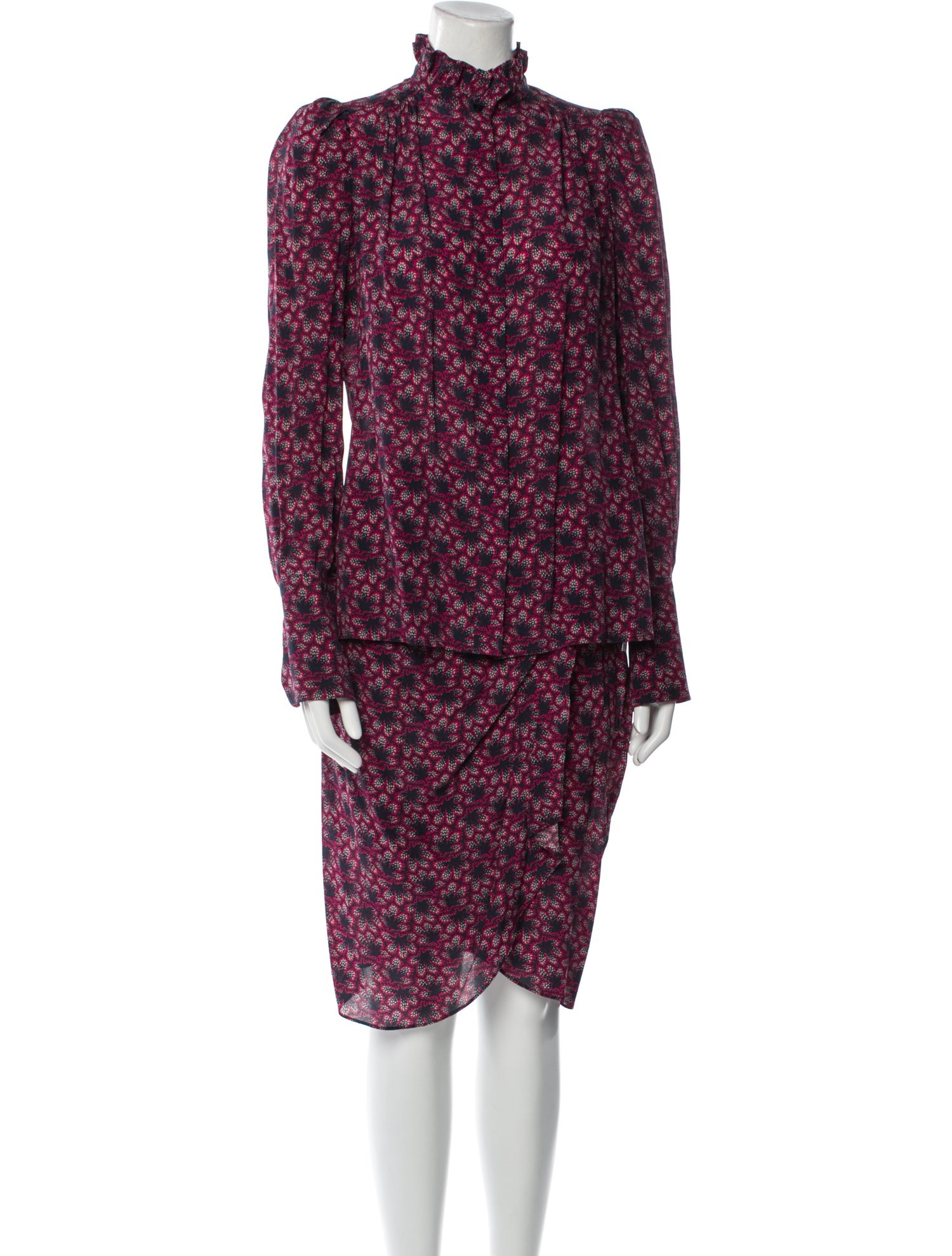 Isabel Marant Silk Printed Skirt Set