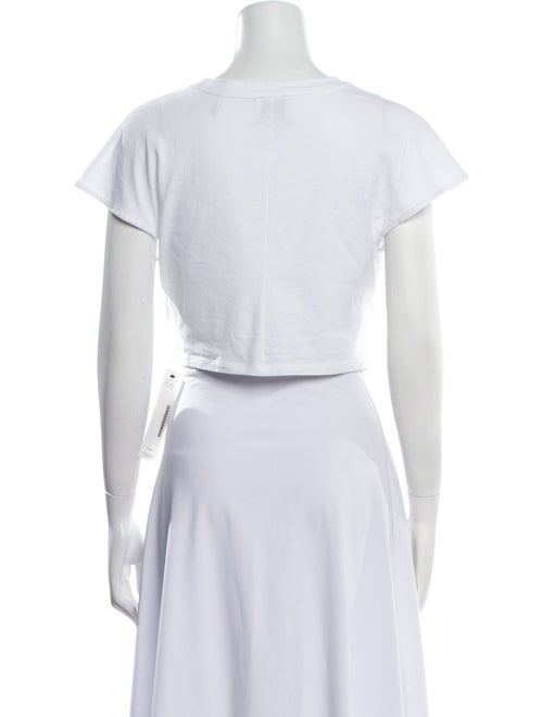 Isabel Marant Crew Neck Short Sleeve Crop Top