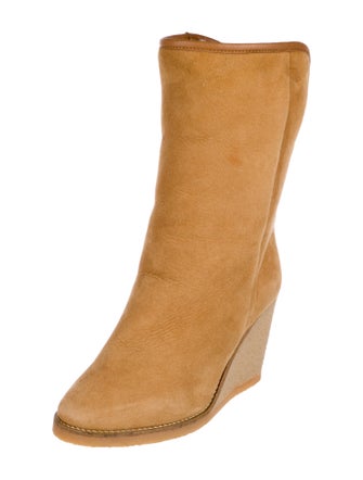 Isabel Marant Suede Leather Trim Embellishment Boots