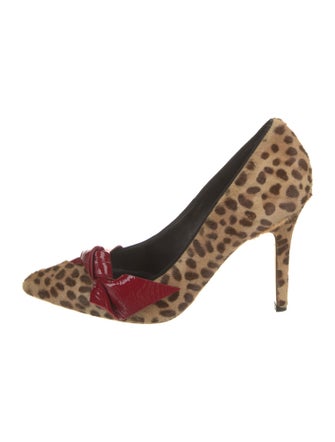 Isabel Marant Ponyhair Animal Print Pumps