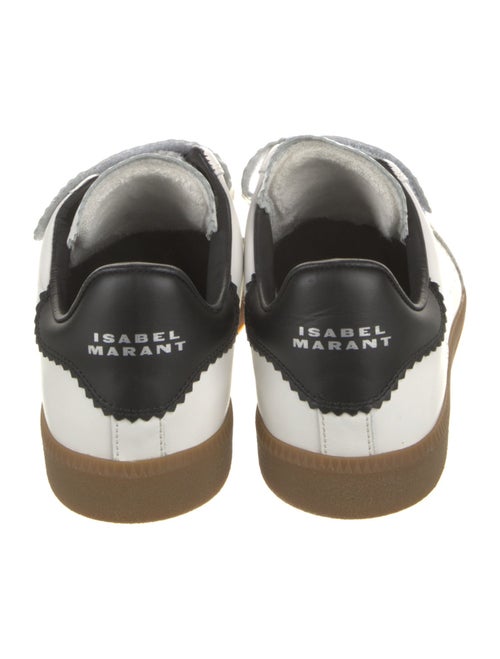 Isabel Marant Leather Colorblock Pattern Sneakers