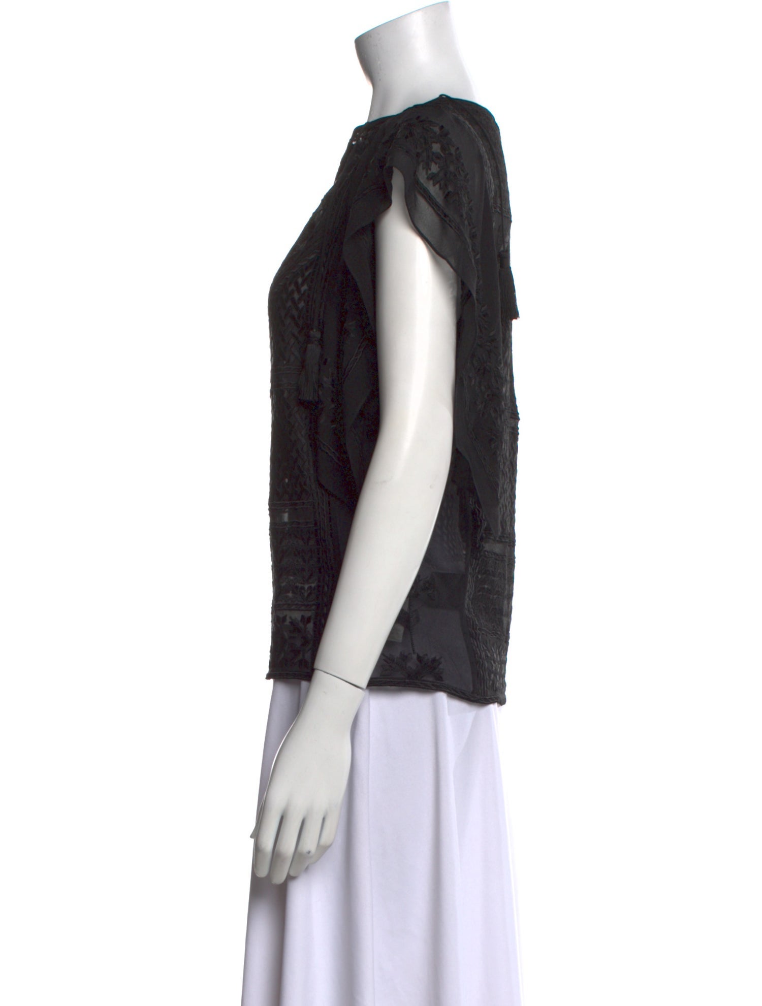 Isabel Marant Silk Scoop Neck Top