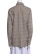 Isabel Marant Plaid Print Long Sleeve Button-Up Top