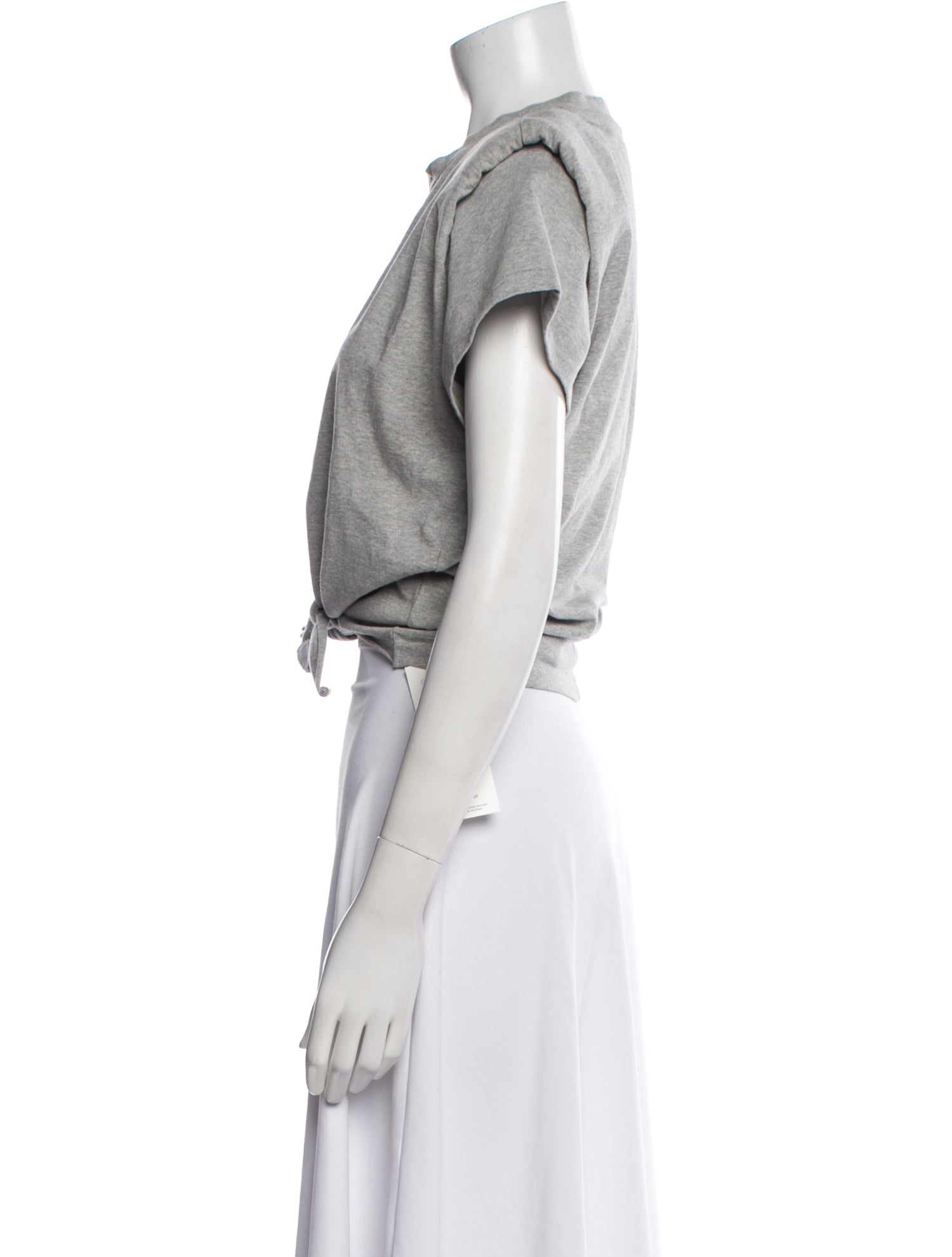 Isabel Marant Crew Neck Short Sleeve Crop Top