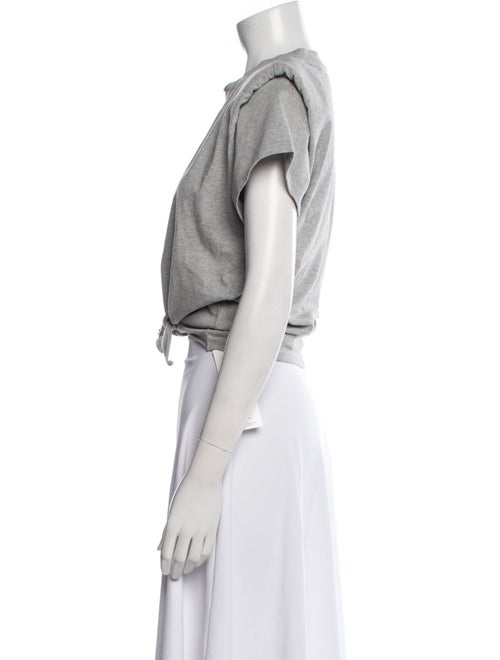 Isabel Marant Crew Neck Short Sleeve Crop Top