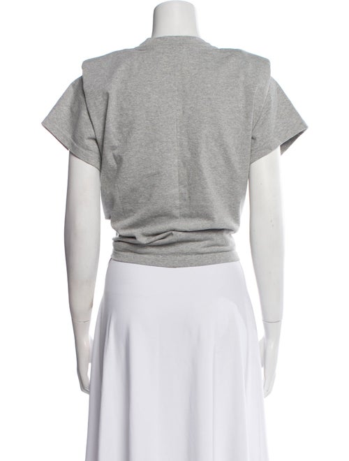Isabel Marant Crew Neck Short Sleeve Crop Top