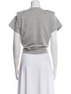 Isabel Marant Crew Neck Short Sleeve Crop Top