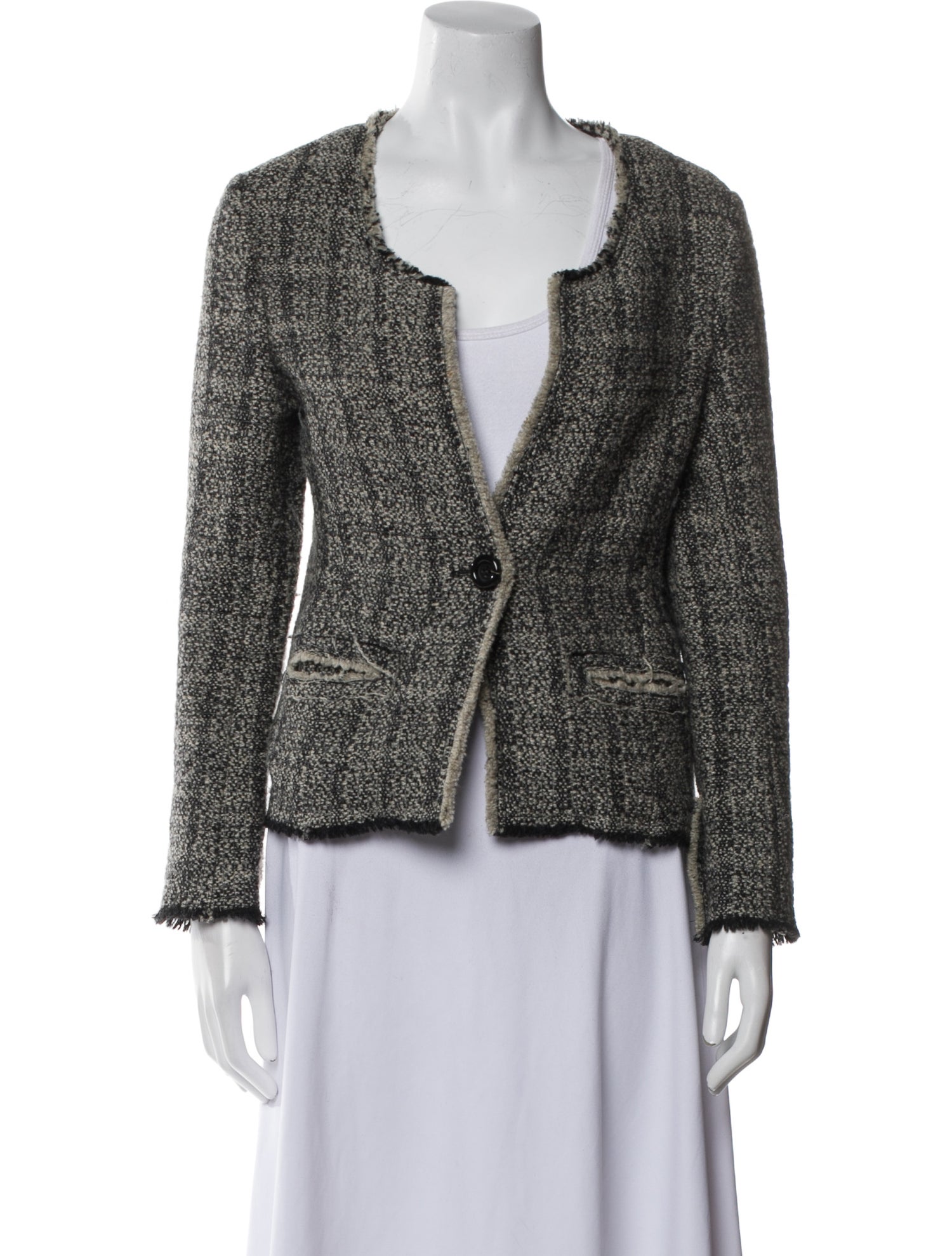 Isabel Marant Wool Tweed Pattern Jacket